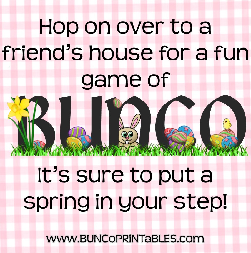 Easter Eggs Bunco Set - Bunco Printables