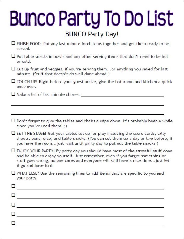 Free Printable Bunco Rules Customize and Print